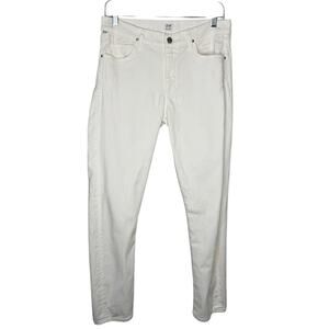CITIZENS OF HUMANITY / white Carlton ankle straight jeans in Santorini / 30